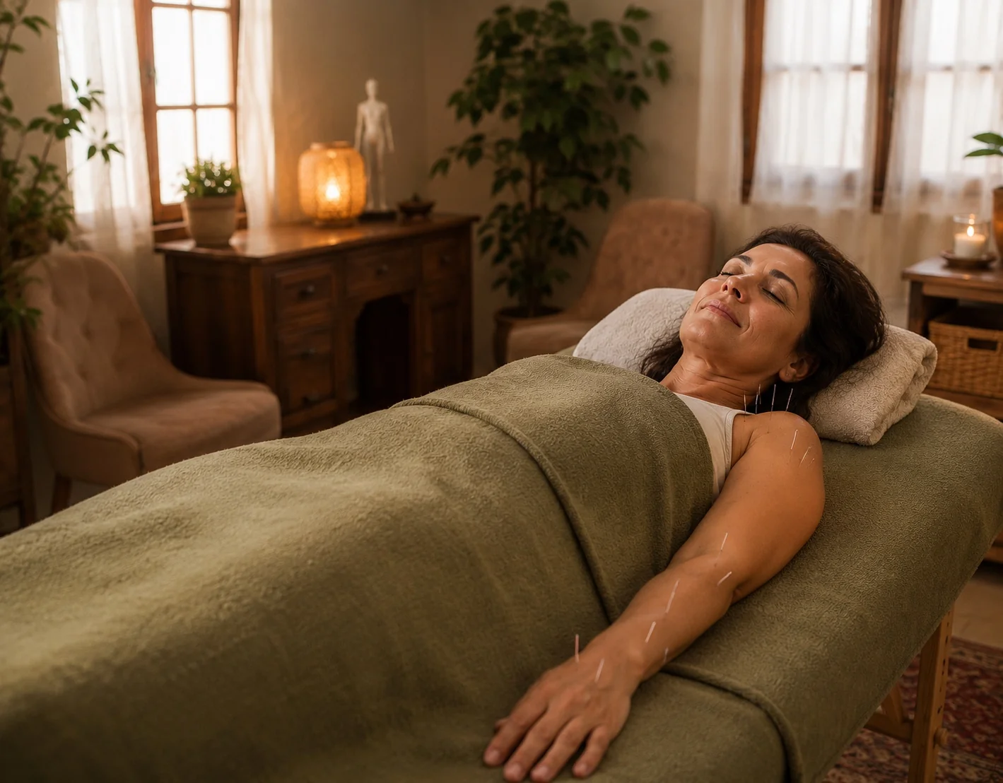 Acupuncture treatment at Shaul Freedman's clinic in Cape Town